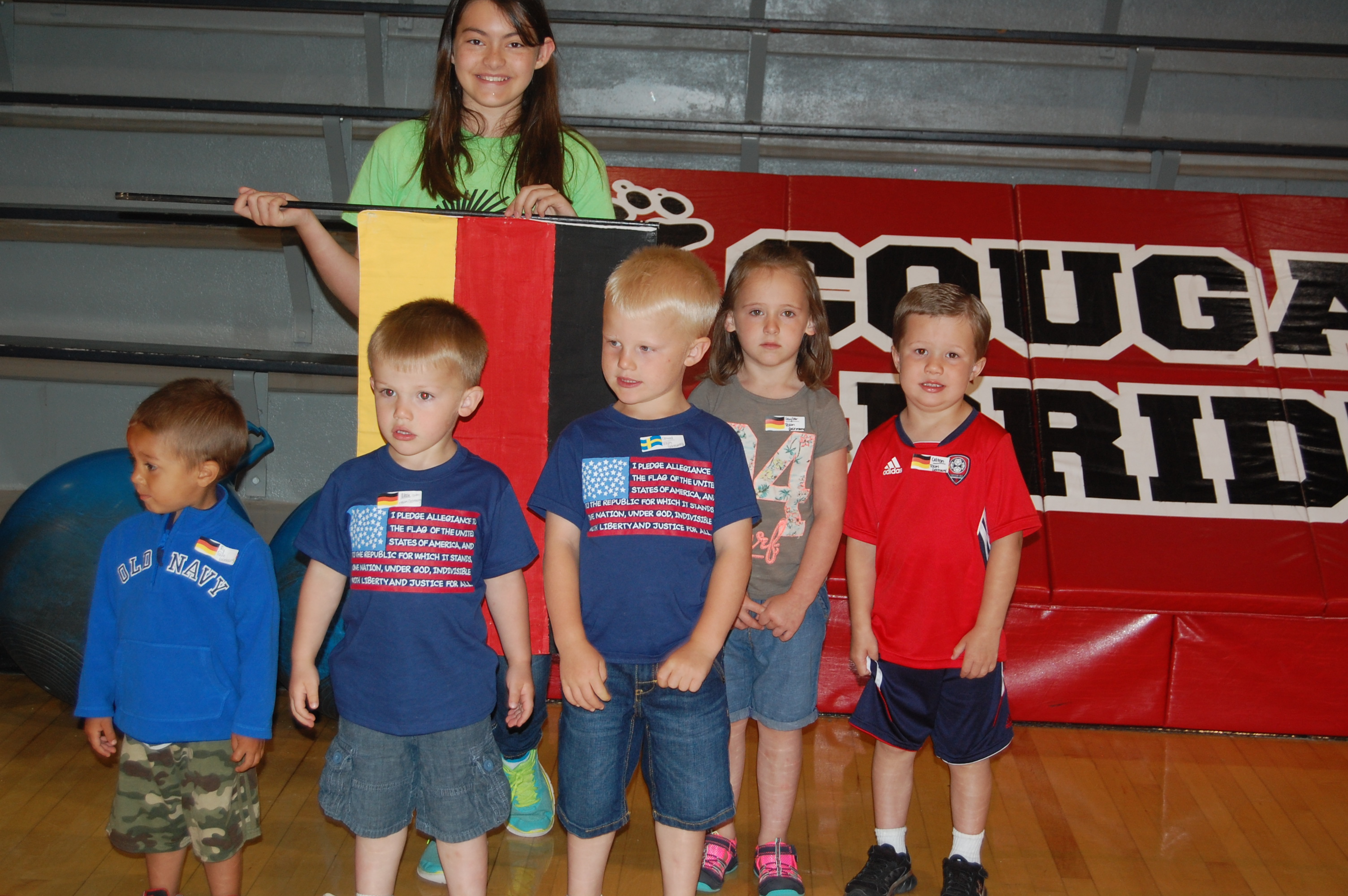 Team Germany with Coach Tatum