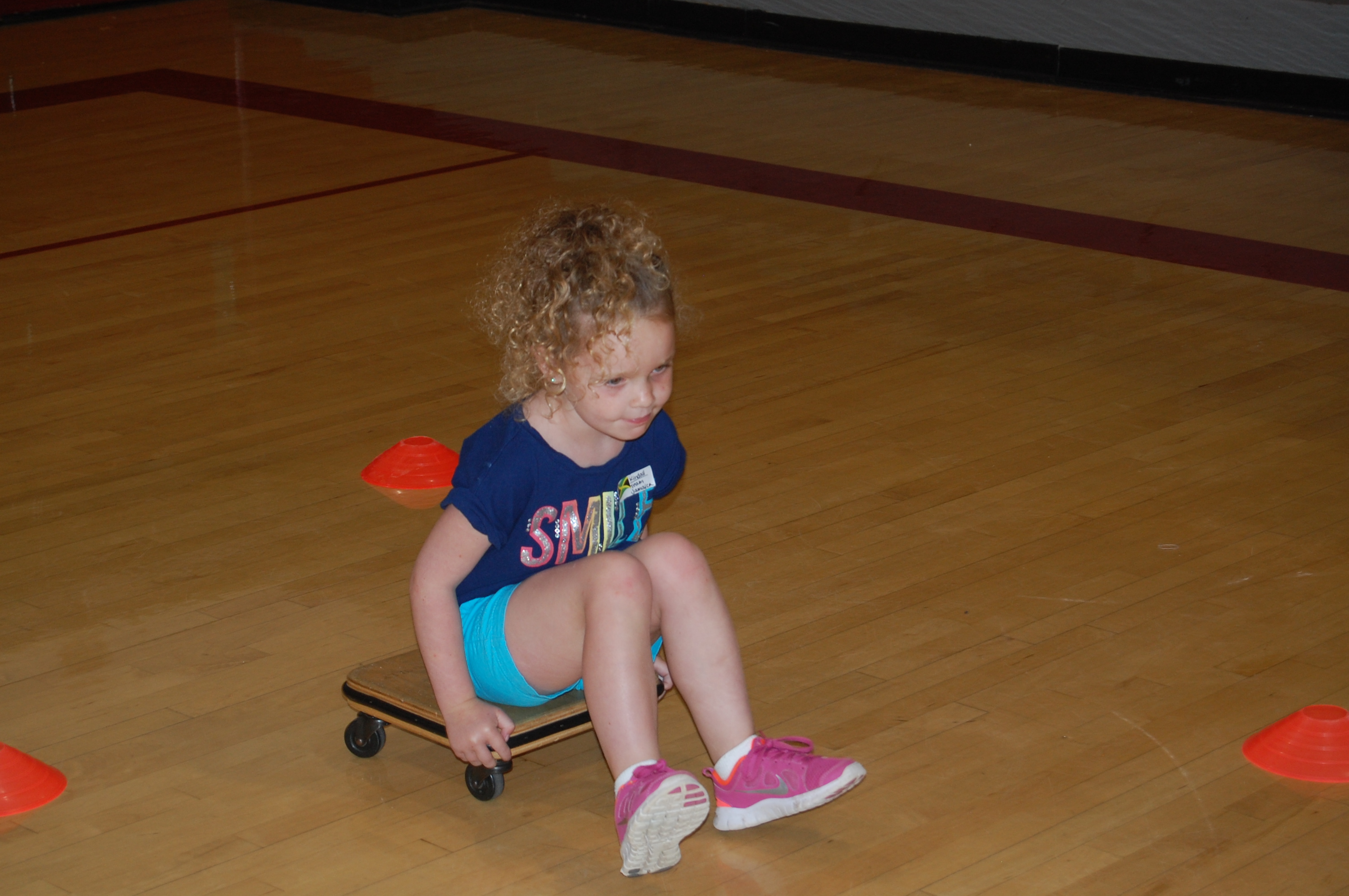 Kindall on the scooter