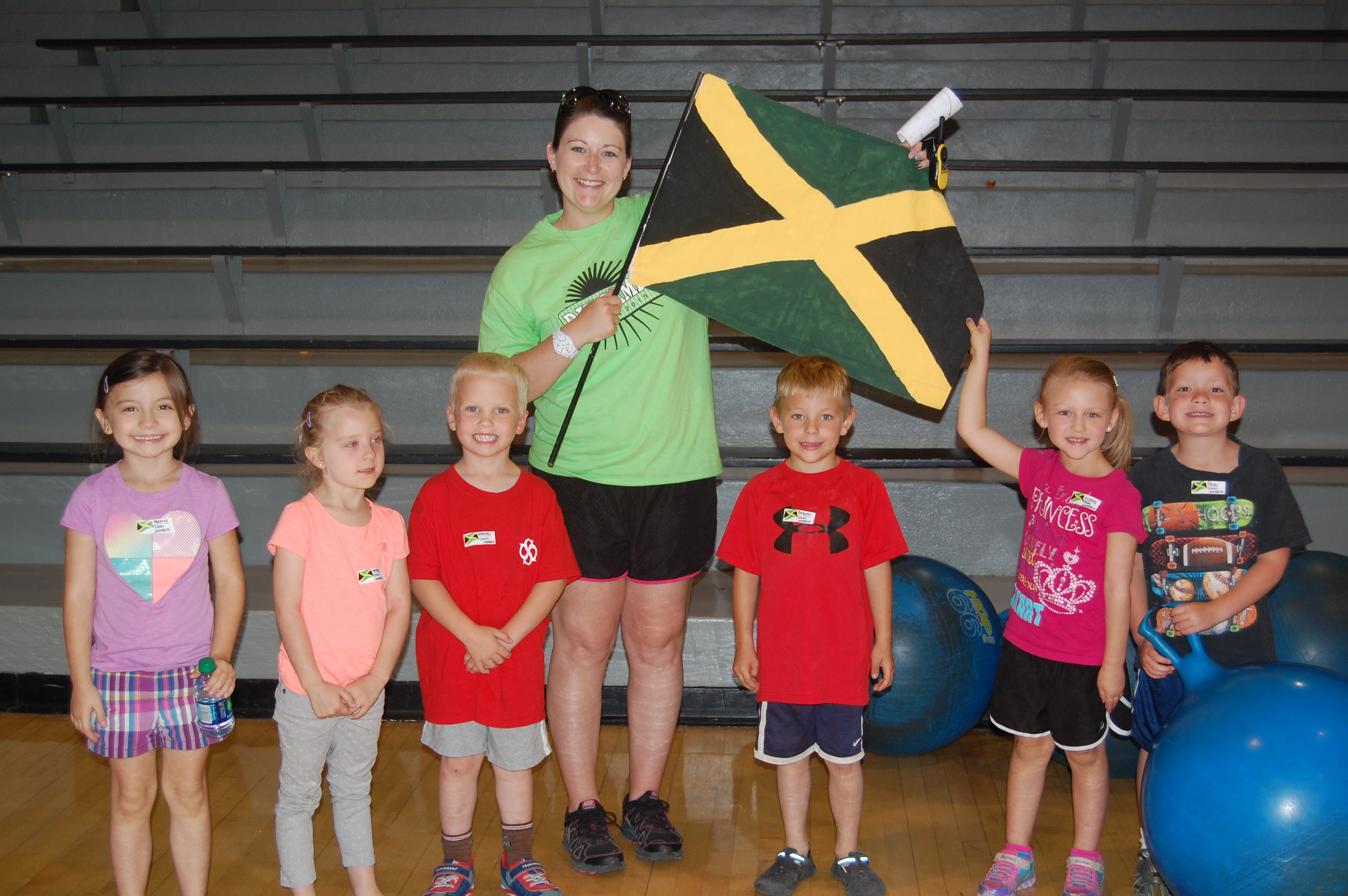 Team Jamaica with Coach Shari