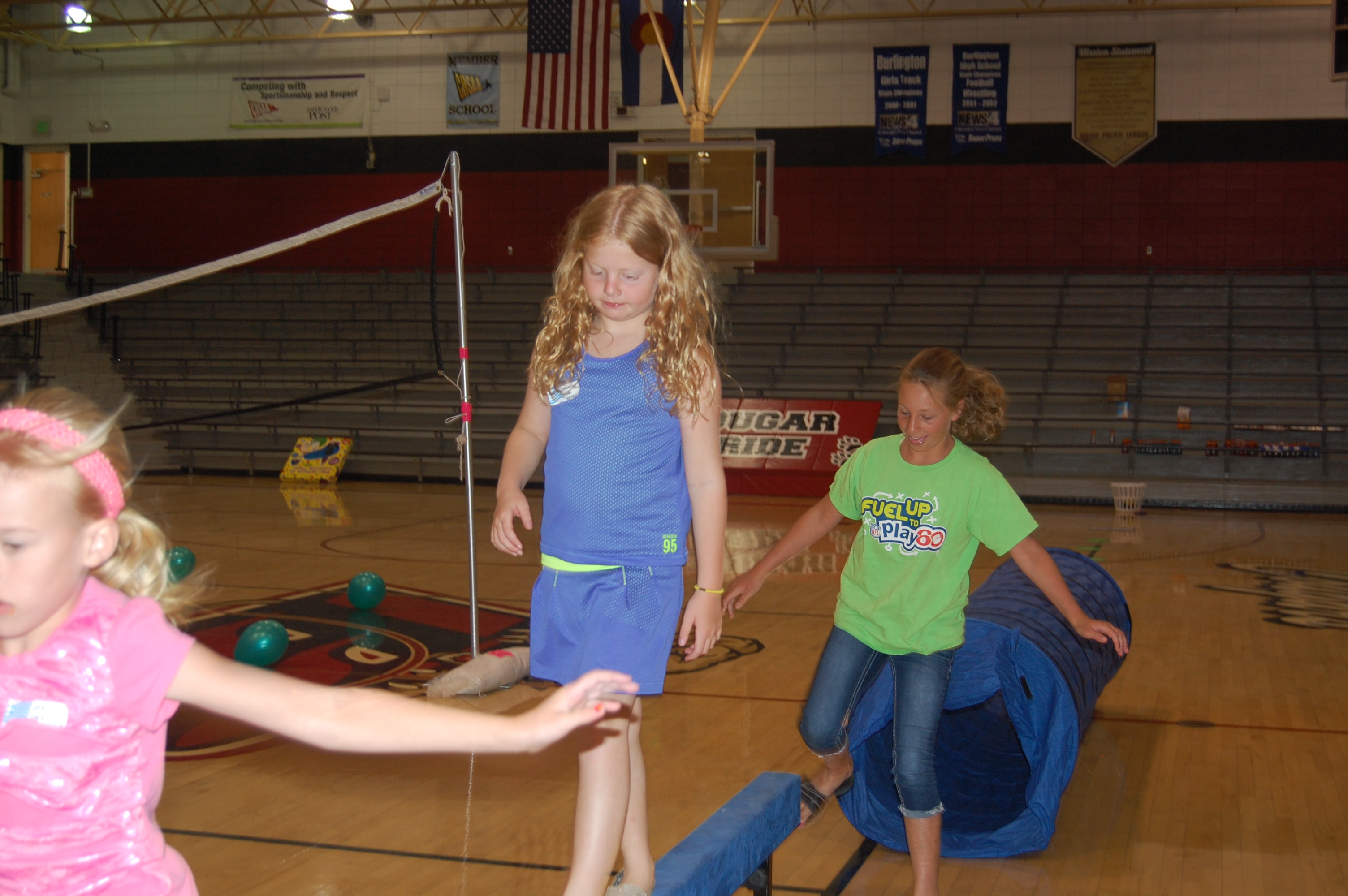 focusing on the balance beam